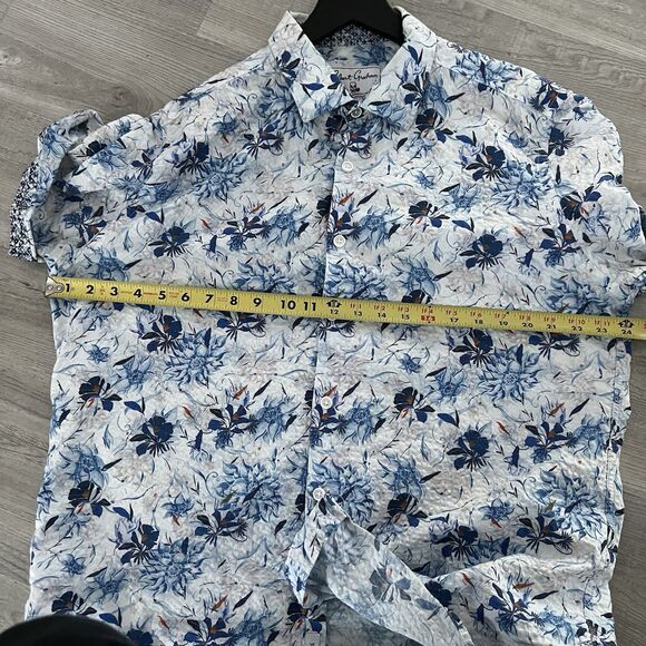 Robert Graham Landers Short Sleeve Button Down Shirt Size XL - Picture 6 of 6